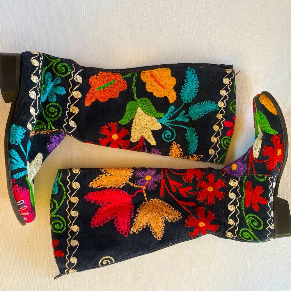 ONE OF A KIND- knee high calf skin boots